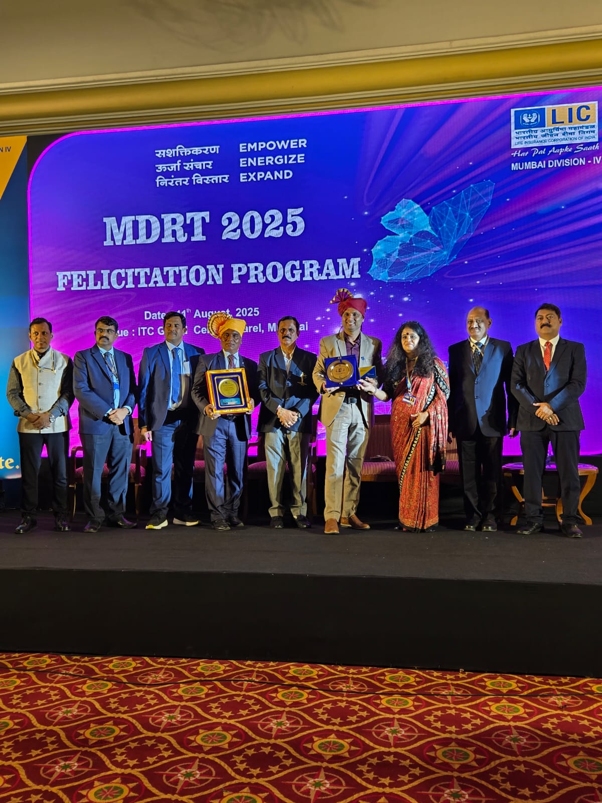 Felicitation for Achieving MDRT 2025